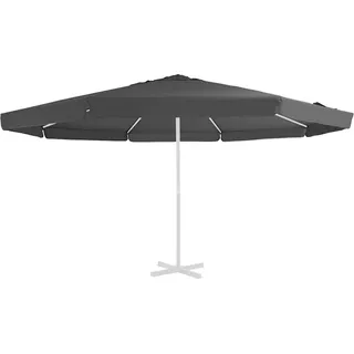 vidaXL Ersatzbezug für Sonnenschirm Anthrazit 515 cm - Grau
