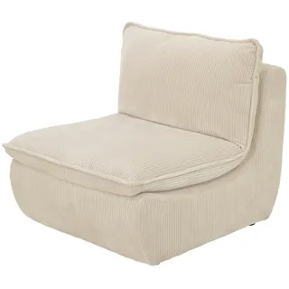 Hela Lounge-Sessel Rhodos Mikrofaser 74 x 77 x 87 cm Beige mit Kissen