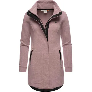 Kurzjacke RAGWEAR "Sweatjacke Letrice", Damen, Gr. M, rosa (mauve24), Obermaterial: 65% Baumwolle CO. 35% Polyester PES.  Futter: 65% Baumwolle CO. 35% Polyester PES., Jacken Kurzjacke