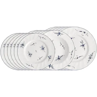 Villeroy & Boch Vieux Luxembourg Tafelservice 18-tlg. weiß/blau