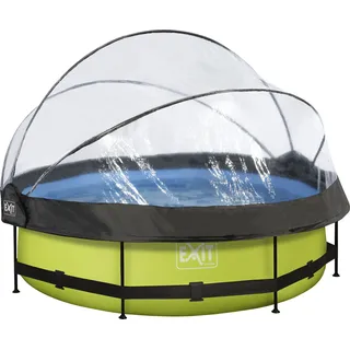 EXIT TOYS EXIT Lime Pool Set 300 x 76 cm inkl. Filterpumpe und Abdeckung