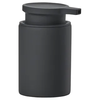 Zone Denmark Ume Seifenspender für Flüssigseife, Pumpspender fürs Bad, Steingut/Keramik, Skandinavisch im Design, 250 ml, Höhe 16 cm, Schwarz