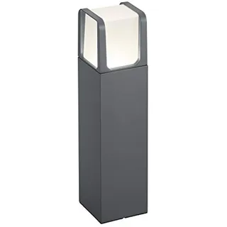 Trio Leuchten 522160142 Ebro A+, LED Außen-Pollerleuchte, Aluminium, 6 Watt, Integriert, Anthrazit, 10 x 10 x 40 cm