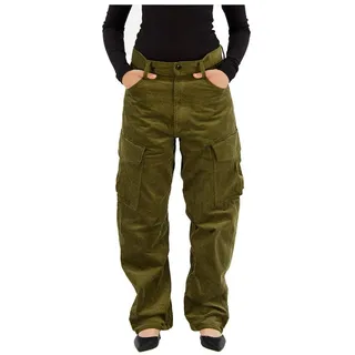 G-Star RAW Damen Cargo Cord 3D Boyfriend Hose, Grün (Dark Olive D23221-D405-C744), 26
