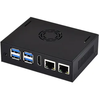 Waveshare Metal Case for VisionFive2 Board (NOT Included) with Cooling Fan Mini-Computer Case