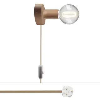 Creative Cables Mit Bulb Spostaluce Rn06 Holzlampe Mit Stecker-englisch - Neutral - One Size