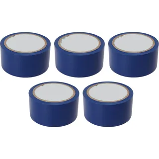 5pcs Bodenmarkierungsband 5 cm Breite Klebstoff für Linienwettbewerb Feld Gymnasium Basketball Volleyball Tennisplatz Blau