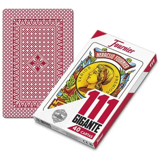 Fournier Buchstaben-deck Nr111 Riesen 40 Karten Brettspiel Spanische Version 122x190 Mm - Red - One Size