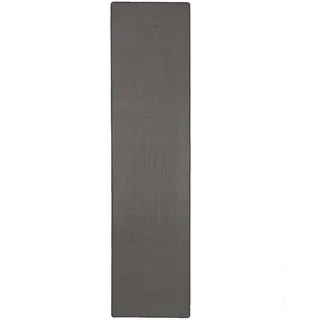 Snapstyle Sisal Natur Läufer Teppich 100 x 400 cm Anthrazit
