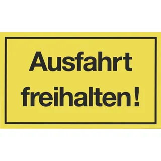 Conmetall Hinweisschild "Ausfahrt freihalten!" 200 x 300 mm Warnschilder - Conmetall