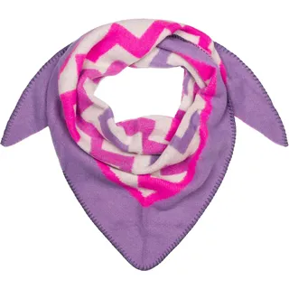 styleBREAKER XXL-Schal "Web Dreiecktuch Zick-Zack" 1 Stk., flieder, pink