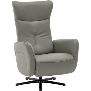 Beldomo Speed Relaxsessel , Grau , Leder , Echtleder , Rindleder , 76x112x83 cm , Goldenes M , Fußauswahl, Lederauswahl, Stoffauswahl, Relaxfunktion, Liegefunktion , Wohnzimmer, Sessel, Ledersessel