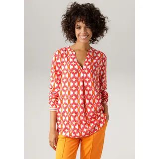 Aniston CASUAL Schlupfbluse mit extravagantem, graphischem Druck, bunt
