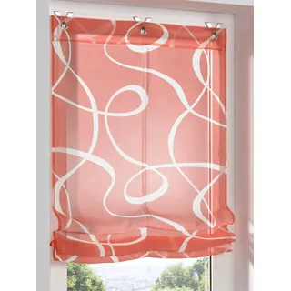 heine home Raffrollo mit Hakenaufhängung, rot