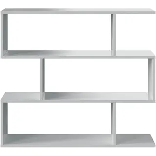 mercatone germanvox Athena Bücherregal 110 x 24 x 97 cm Weiß