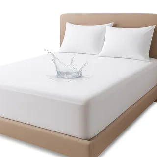 Dudu N Girlie Matratzenschoner für Einzelbett, 100% wasserdicht, Matratzenschoner, Einzelbett, antiallergischer Matratzenschutz, extra tief, atmungsaktiv, 90 x 200 cm.
