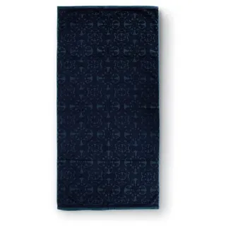 Pip Studio Duschtuch Tile de Pip | dunkelblau - 70 x 140