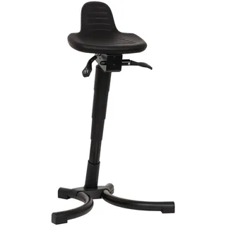 Mid.you Stehhilfe , Schwarz , Kunststoff , Rundrohr , 56x75-92x47 cm , Büromöbel, Bürostühle, Bürohocker