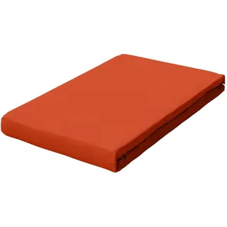 Pure Topper Baumwolle 90 x 190 - 100 x 220 cm red mid