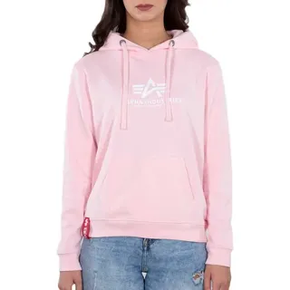 Alpha Industries New Basic Hoody Wmn Kapuzensweat für Damen Pastel/Neon Pink