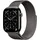 Watch Series 11 GPS + Cellular 46 mm Titaniumgehäuse grau Milanaise Armband grau S/M
