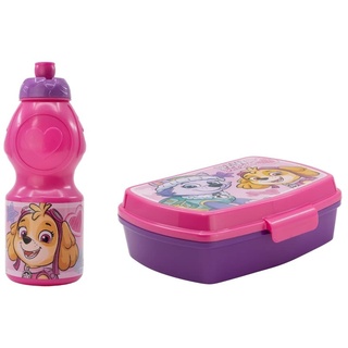 ALMACENESADAN, 4955 Paw Patrol Girls Skye Everest Paw Patrol Pack bestehend aus 400 ml Sportflasche und mehrfarbigem rechteckigem Sandwichmaker wiederverwendbar, BPA-frei