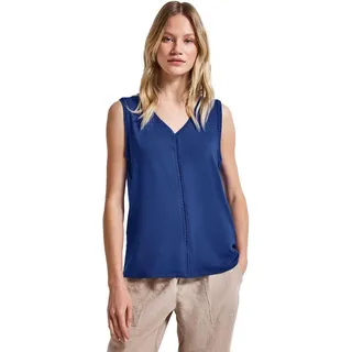 Street One Damen Jersey-Top mit Häkeldetails