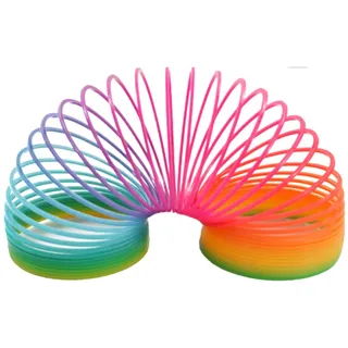 Parence Federspielzeug Regenbogen Spielzeug/Spirale, Rainbow Magic, 8 x 8 cm