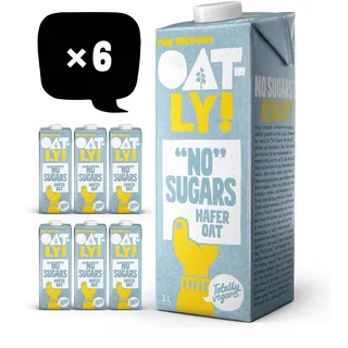 Oatly Haferdrink "No Sugar" - Packung mit 6 (6 x 1 Liter)