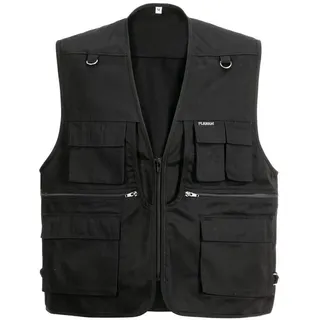 Planam 1410044 Herren Outdoor Weste Sommer Weste, schwarz, Größe S