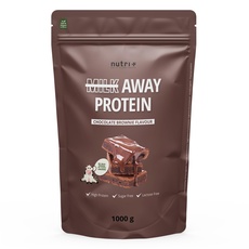 Veganes Proteinpulver CHOCOLATE BROWNIE - Milk Away Vegan Protein ohne Soja 1kg - 5k Eiweiß Shake aus Erbsen, Buchweizen, Hanfsamen, Reis & Kürbiskernen - Eiweißpulver Schokolade