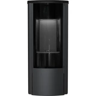 Kaminofen mit Erdgas-Betrieb AB ENYO Ø 100/150 4,9 kW - Schwarz