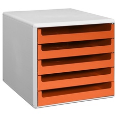 Bild von Schubladenbox orange 30050959, DIN A4 mit 5 Schubladen