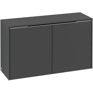 Villeroy & Boch Subway 3.0 Sideboard, 2 Türen, 728x423x256mm, C60001VF, Farbe: Front/Korpus: Pure White, Griff: Volcano Black