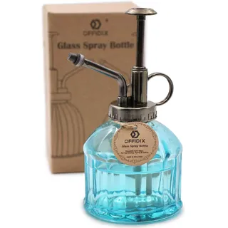 OFFIDIX Glas-Sprühflasche, Blumennebel, Gießkanne, Topf, 16 cm hoch, Spritzer aus Bronze, Kunststoff, Pumpe, Einhand-Gießkanne, Zimmerpflanzen-Sprühflasche für Garten, Pflanzen, Reinigung