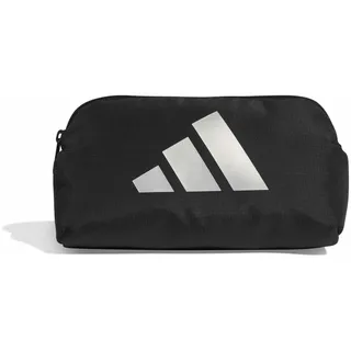 adidas Women's ADIDAS Defender Cosmetic Pouch, Black/Silver met., One Size