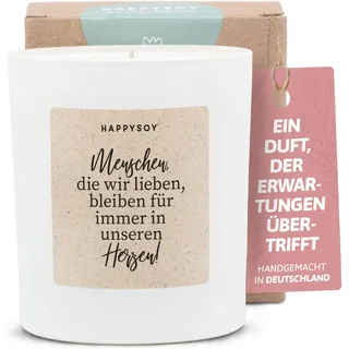 Geschenk Trauer - Duftkerze mit Spruch - Trauerkerze, Trauergeschenk, Trost Geschenke, Trauerkerzen - Handgemachte Kerze - Sojawachs - Weiß