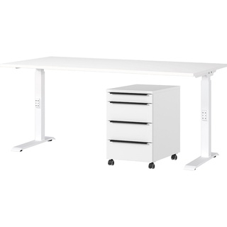 Germania »Mailand«, 2-teiliges Set: Schreibtisch und Rollcontainer