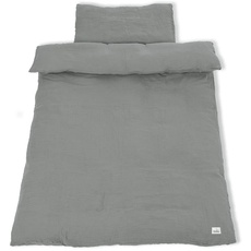 Bild von Musselin-Bettwäsche für Kinderbetten, grau, 2-TLG., Einheitsgröße, 630001-81
