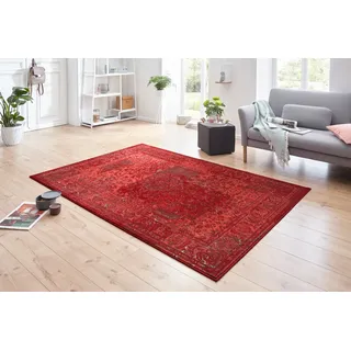 HANSE HOME Plume Kurzflorteppich 200 x 290 cm Rot