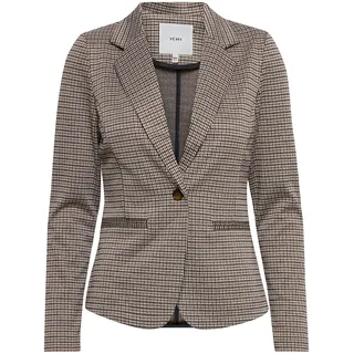 ICHI IHKATE Damen Blazer Kurzblazer Jacke mit Stretch und Reverskragen, Größe:XL, Farbe:Nomad (161212)