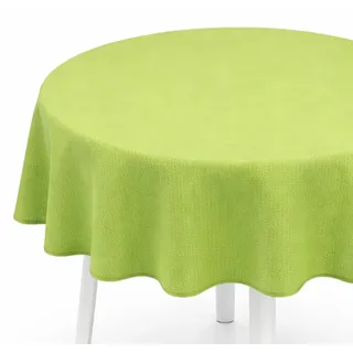 Bestlivings Gartentischdecke ( Ø140cm / Hellgrün ) Weichschaum – wetterfeste Outdoor Tischdecke mit Paspelband, rutschfest & abwischbar – ideal für Garten, Balkon & Terrasse - Grün