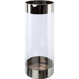 Creativ deco Bodenvase mit silberfarbenen Absetzungen,
