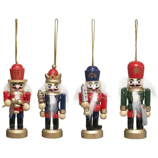 Atmosphera Createur d ́interieur Nussknacker Weihnachtsschmuck 8/4 cm , Holz , 2.8x8.5x3.5 cm , Dekoration, Weihnachtsdekoration