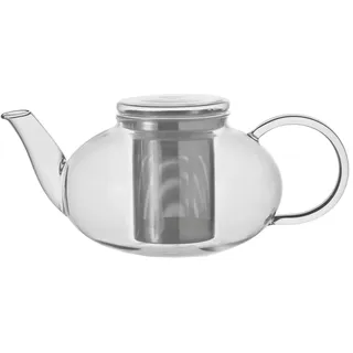 LEONARDO Teekanne Moon, 1,2 l, hitzebeständiges Glas, Deckel und Edelstahl-Sieb abnehmbar, handmade, 070400