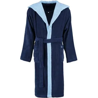 Bugatti Herren Bademantel Stefano Marine blau XXL,