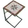 Gartenbeistelltisch 35 x 35 x 53 cm grau/rot