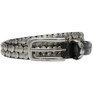 LIEBESKIND Berlin Belt G 20mm 85 STUDDED BELTS Washed Leather black