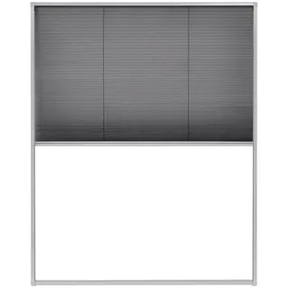 vidaXL Insektenschutz-Plissee für Fenster 80 x 100 cm Schwarz