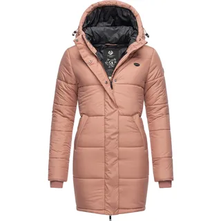 Ragwear Steppmantel Relive Long Remake«, lange Damen Steppjacke aus recycelten Materialien beige